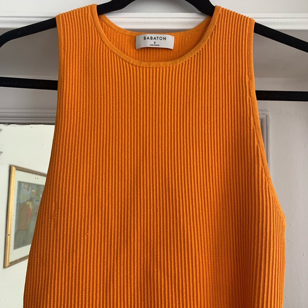 Aritzia Babaton super cute orange dress